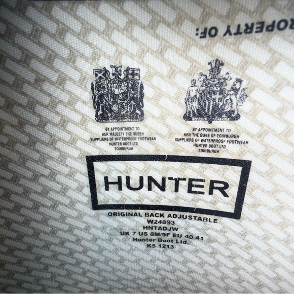 HUNTER Women's Black Original Tall Rain Boot size 9 - Picture 4 of 6